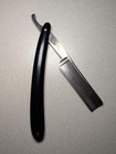 Vintage Damokles No  40 Straight Razor Solingen Germany Black Handle Barber