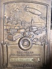  Goodyear 10 Year  Bronze Color Metal Sign Plaque Award  30s   17  H 1    X 12  
