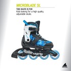 Adjustable Kids Inline Skates Rollerblade Microblade Sl Black Sky Blue Fitness
