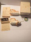 Vintage Mrs Day s Ideal Leather Baby Shoes W  Box And Tag Sample No 219 1950 s