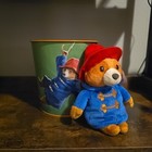 Paddington Bear In Peru Movie Popcorn Bucket Tin   Beanie Baby Plush Combo 2024