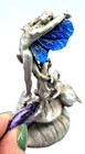 Vintage 90s Greg Neeley Woodland Fairy Fairies Pewter Sculpture Figurine Signed