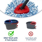 Spin Mop Replacement Head Base Compatible Base-2 Tank Rinseclean System