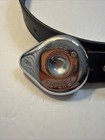 Harley-davidson Black Leather Belt With S s Super Air Cleaner  Buckle Size 38