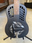 National Reso-phonic Tricone Polychrome Acoustic Guitar Black   Case