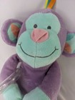 Manhattan Toys Purple Monkey Plush Rattle 12 Inch 2014 Stuffed Animal Toy