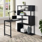 Office Computer Desk L-shaped Corner 5-layer Bookshelf Is Easy To Install