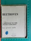 Vintage Sheet Music Book Beethoven Cadenzas To The Piano Concerti Piano Solo