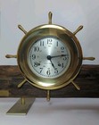Vintage Seth Thomas Helmsman Clock   Barometer Uss Yankee Salvaged Wood Rare 