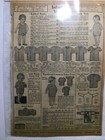 1918 Antique Montgomery Ward Catalog Page White Cloth Shoes