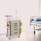 Medical Rolling Crash Cart Clinic Hospital Nursing Center Medical Trolley Cart