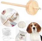 2pcs Drop Spindle Yarn Hand Spindle Wooden Weaving Spindle Whorl Yarn Spin To   
