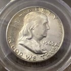 1963 Franklin Silver Half Dollar   Pcgs Ms64 Free Shipping   