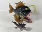 Chap Mei Toys R Us Angler Fish Great White Shark Whale Jaw Chomping Lot Of 7