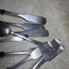 Antique 9 Coin Silver Spoons From Various Makers  All Engraved 3 5  Troy Ounces