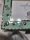 Nwot Enamel   Metal Embossed Baby Frame 6x4 Mint Baby Frame Gift Shower
