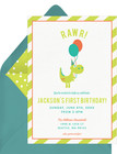 Digital Football Dinosaur Birthday Party Invitation Personalized Texts 6