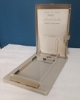 Vintage Bates List Finder Director Model Address Book Beige Metal Mcm  No Pages