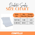 3 6 12 Pairs Diabetic Crew Socks Mens Circulatory Health Non Binding 9-11 10-13