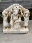 1700   s  Antique Marble Stone Hand Carved Hindu God Ganesha Ridhi Sidhi Statue