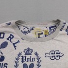 Polo Ralph Lauren Shirt Boys Xl Gray All Over Print Aop Varsity Tennis Kids Tee