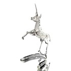 Vintage Lamp Work Hand Blown Unicorn Figurine Art Glass Hand Made Ook  10 