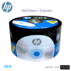 100 Hp Cd Cd-r Logo 52x Blank Media Disc 700mb - 2 Pls Of 50 Ea - Same Day Ship