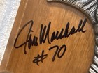 Super Rare Minnesota Vikings 1972 Artifax Plaque  Jim Marshall Autographed  Nice