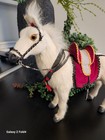 Vintage White Fur Horse Perfect Condition