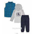 New Calvin Klein Kids  Boys 3 Piece Vest Set Size 2t