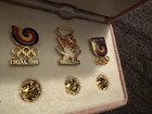 3 Pins  Official Memorial Pins Of 1988 Seoul Olympic Games