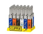 Clipper Zig-zag Safe Clipper Mini Tube Refillable Lighters Assorted Colors