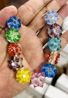 5 Strands 20mm Handmade Lamp Work Glass Beads  Duty Paid Door Delivery 