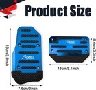2pcs Non-slip Car Pedal Covers  Premium Aluminum Alloy Gas And Brake Pedals Cove