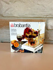 Vtg White Brabantia Tea Light Food Warmer Netherlands Chafing 7-1 2  X 7-1 2 Box
