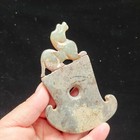 Chinese Jade collectibles  Manual Sculpture the Ancient Jade Statue Pendanth640