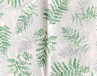 Vinyl Tablecloth Flannel Backed 52x52 Square Indoor Outdoor Green Fern Leaf New