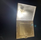 Vintage Marhil Mother Of Pearl And Brass Compact With Mirror