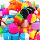 100-300pcs Silicone Container Jar Non-stick Mixed Colors Round Wholesale Lot 2ml