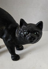 Nice Antique Style Hubley Black Cat Cast Iron Doorstop 10 3 4 