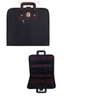 Masonic Regalia Black Faux Leather Masonic Apron Soft Case With Handle  black 