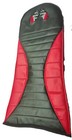 Race Kart Flat Kart Seat Pad Foam Padded Racing Flags Size Ex Large Red black