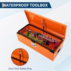 Diamond Plate Truck Bed Tool Box 48x15x15 With Lock For Pickup Rv Trailer Orange