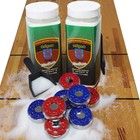 Shuffleboard Pucks Set With Wax  Mini Dustpan   Brush - Complete Accessories Bun