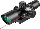 2 5-10x40 Illuminated Mil-dot Scope With Red green Laser Combo   Mounts