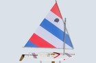 Wooden Sunfish Model Sailboat Decoration 16 -3