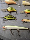 Vintage Fishing Lure Lot Bandit  Rebel  Rapala   More Good Used Lures
