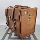 Vintage Leather Camera Hard Body Case  Bag Brown 60s-70s 