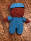 Handmade Crochet Knitted 13    Teddy Bear Surgeon Medical Doctor Stuffed Animal