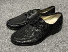Varese Men   s 40 Shoes Black Leather Vero Cuoio Made In Italy Lace Up Vintage